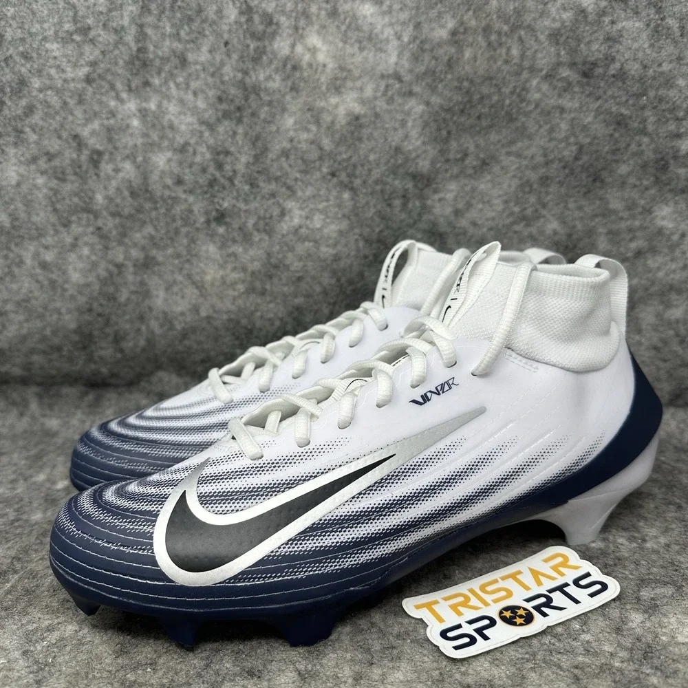 Nike Vapor Pro 1 Football Cleats Mens Size 9 White Navy Black HM8850-104